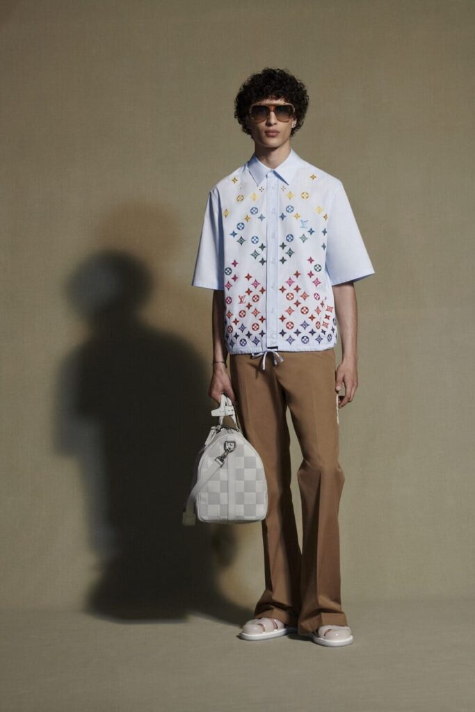 Louis Vuitton Hemd mit Monogramm bunt Murakami